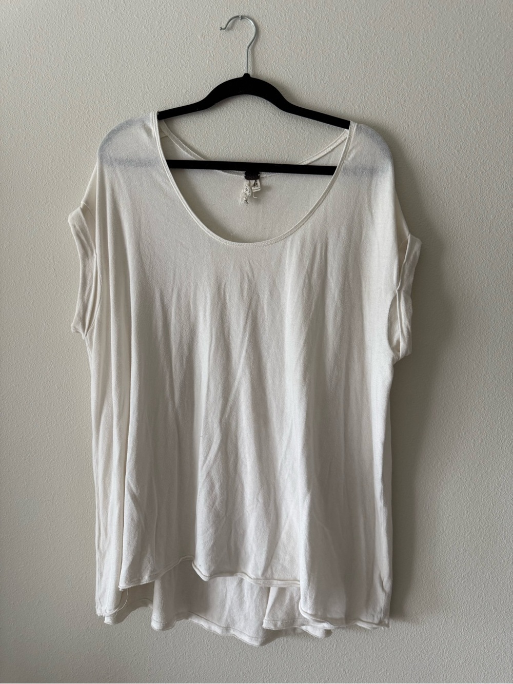 We The Free Relaxed Scoop Neck Tunic - White